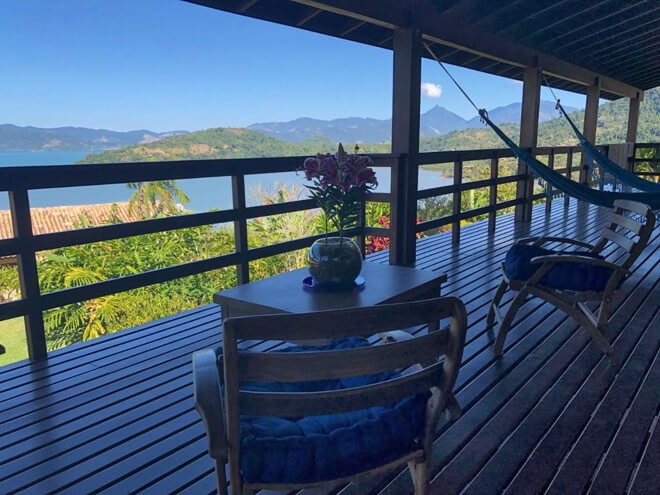 Casa com vista para o mar em Paraty