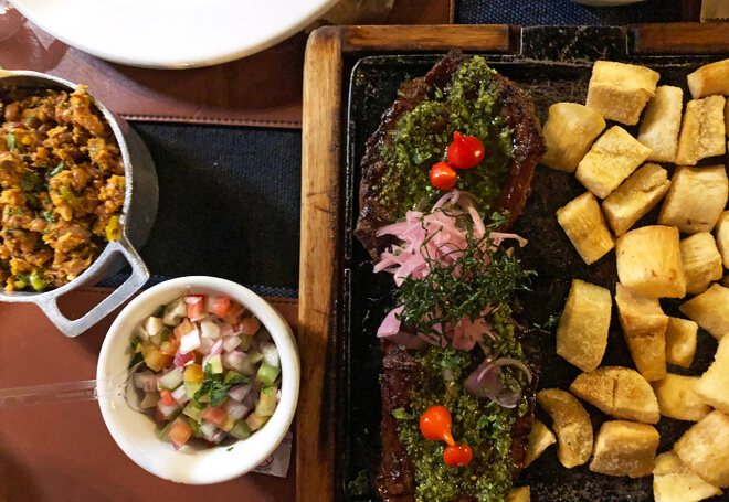 Carne de Sol no restaurante Matuto em Aracaju